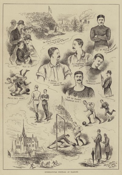 Calcio internazionale a Glasgow da Horace Morehen